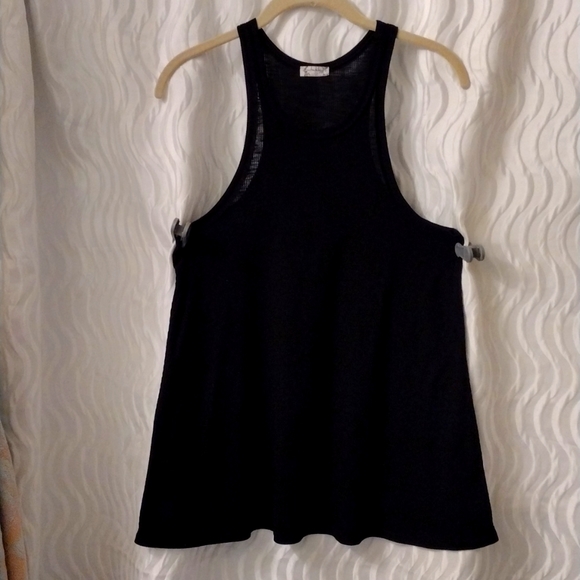 Intimately Free People Sz M Black Tank Top Free Flowing could use for Maternity - Picture 1 of 4
